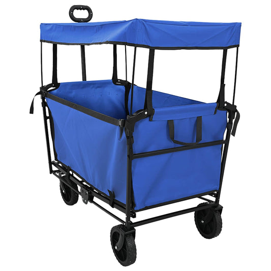 Vouwbare Handtrolley Zwart 105 x 56.5 x 116 cm Oxford Stof is nu te koop bij PeponiXL, paradijselijk wonen!