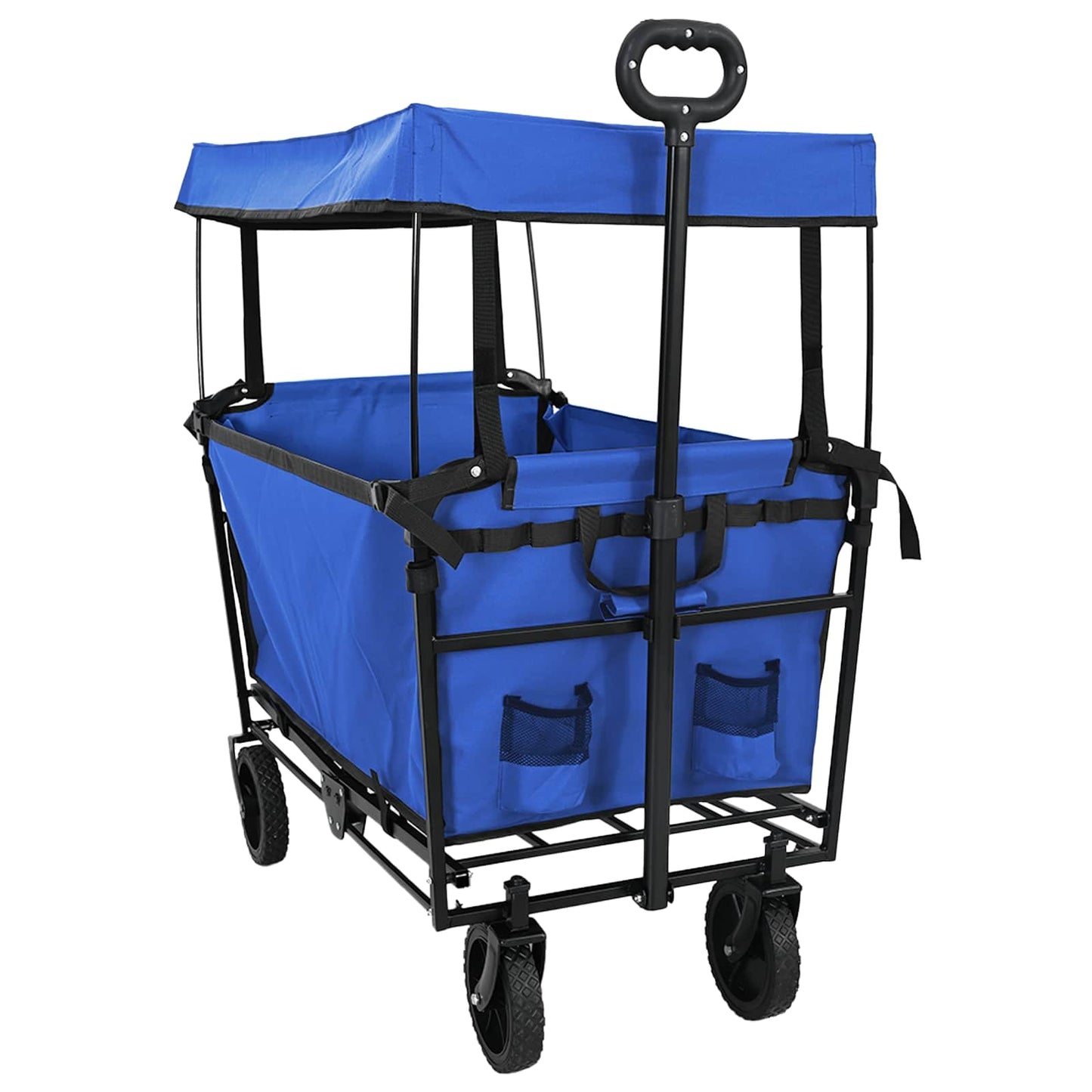 Vouwbare Handtrolley Zwart 105 x 56.5 x 116 cm Oxford Stof is nu te koop bij PeponiXL, paradijselijk wonen!