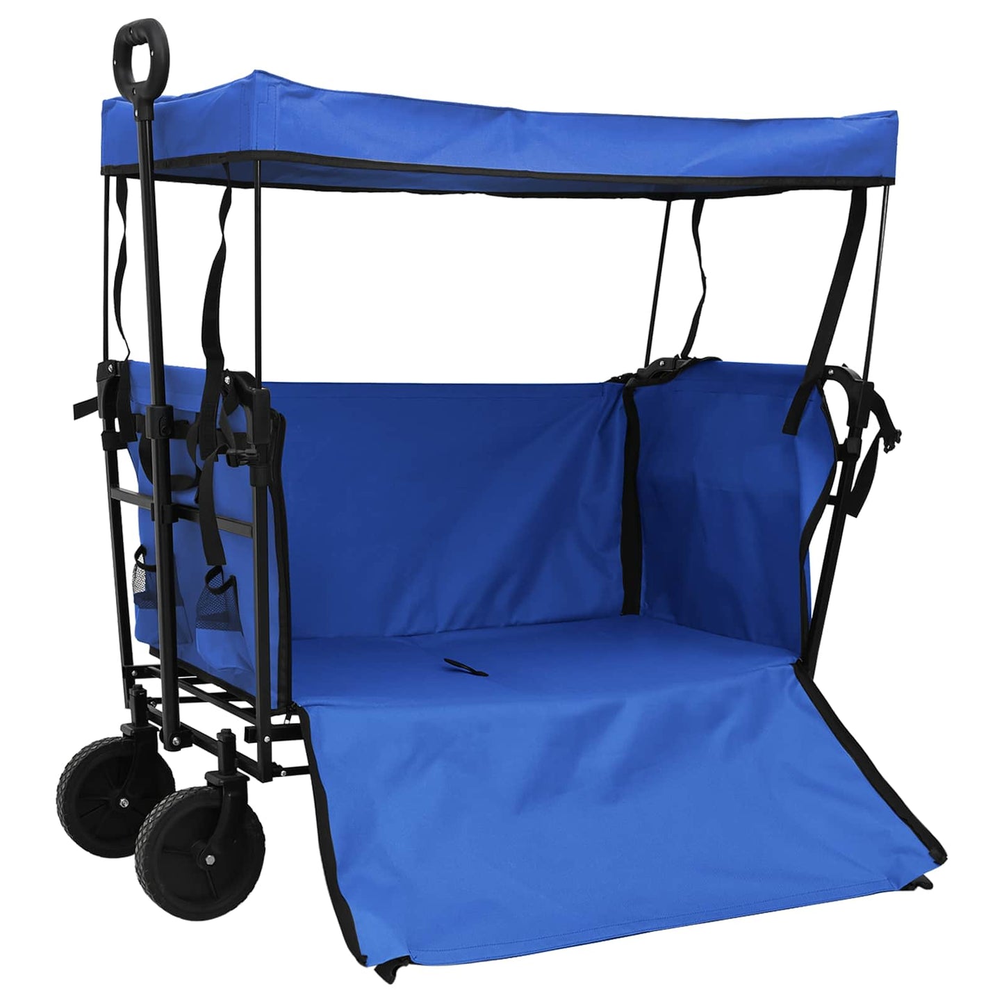 Vouwbare Handtrolley Zwart 105 x 56.5 x 116 cm Oxford Stof is nu te koop bij PeponiXL, paradijselijk wonen!