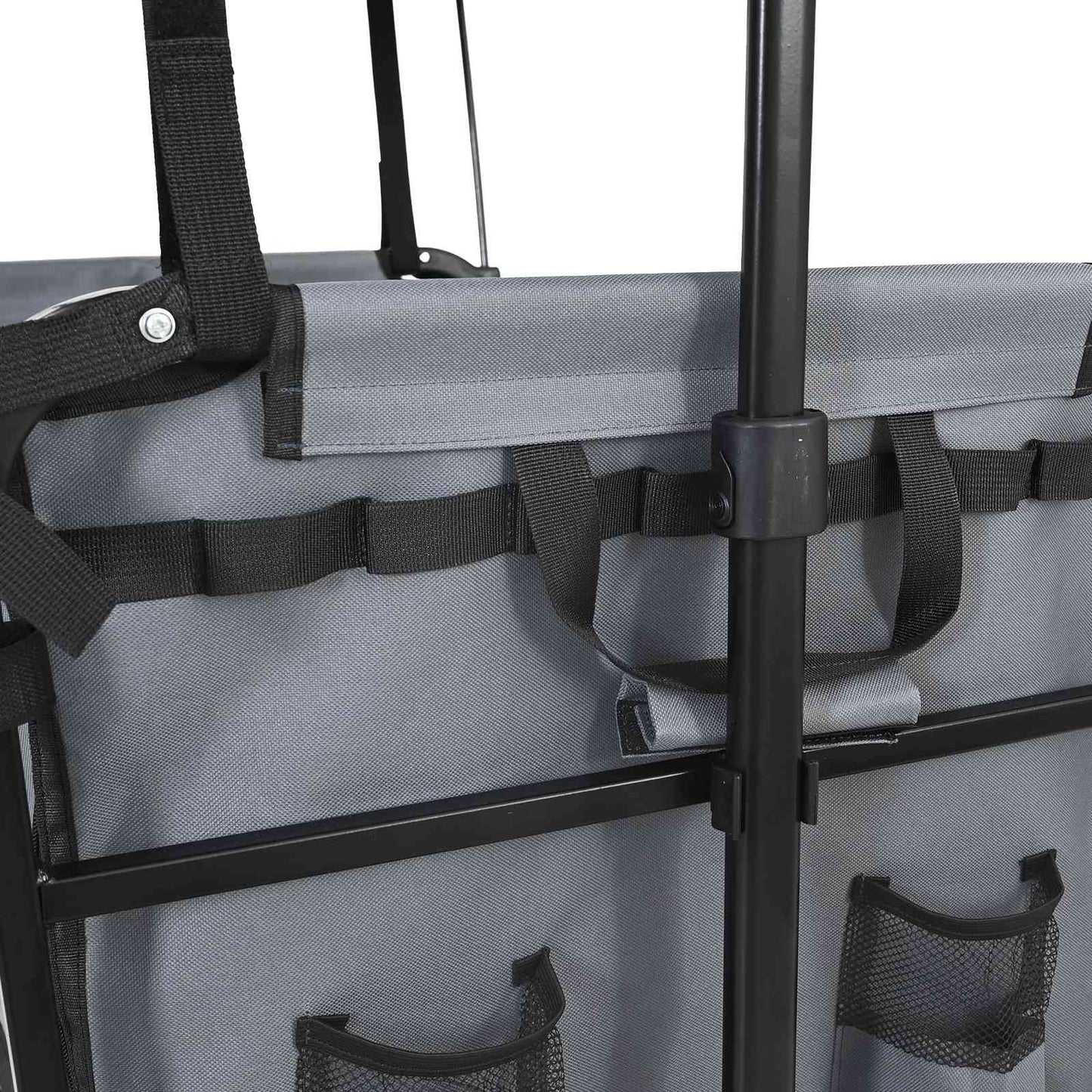 Vouwbare Handtrolley Grijs 105 x 56.5 x 116 cm Oxford Stof is nu te koop bij PeponiXL, paradijselijk wonen!