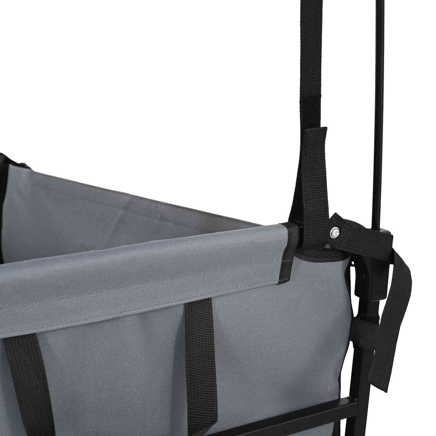 Vouwbare Handtrolley Grijs 105 x 56.5 x 116 cm Oxford Stof is nu te koop bij PeponiXL, paradijselijk wonen!