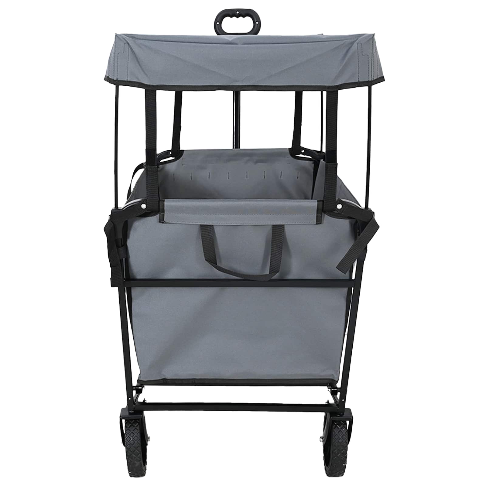 Vouwbare Handtrolley Grijs 105 x 56.5 x 116 cm Oxford Stof is nu te koop bij PeponiXL, paradijselijk wonen!