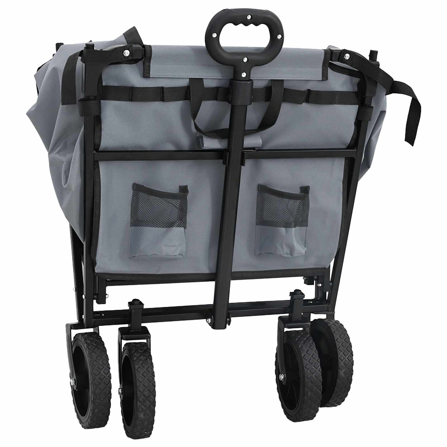 Vouwbare Handtrolley Grijs 105 x 56.5 x 116 cm Oxford Stof is nu te koop bij PeponiXL, paradijselijk wonen!
