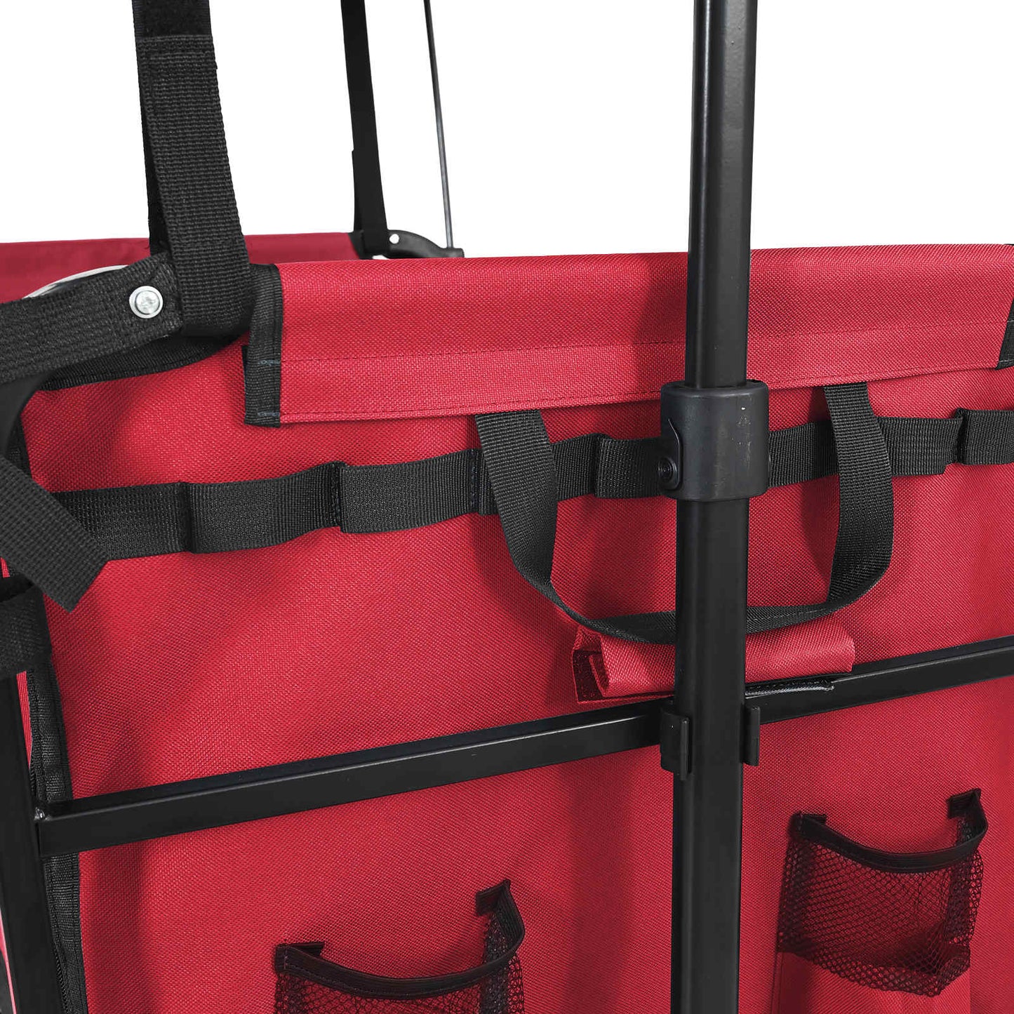 Vouwbare Handtrolley Rood 105 x 56.5 x 116 cm Oxford Stof is nu te koop bij PeponiXL, paradijselijk wonen!