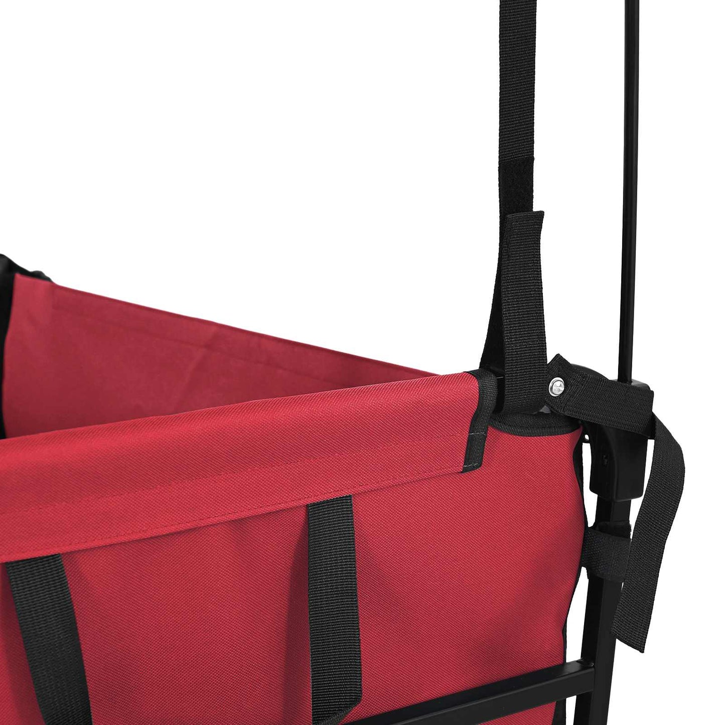 Vouwbare Handtrolley Rood 105 x 56.5 x 116 cm Oxford Stof is nu te koop bij PeponiXL, paradijselijk wonen!