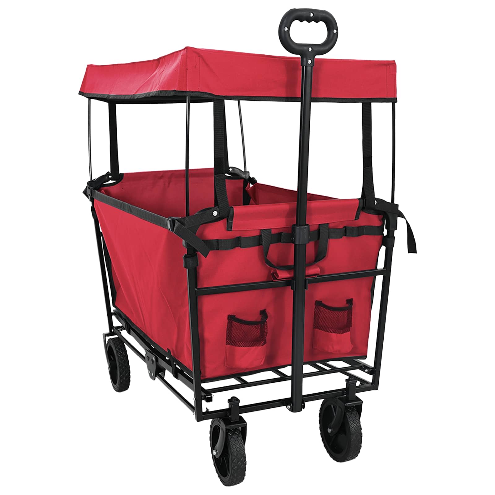 Vouwbare Handtrolley Rood 105 x 56.5 x 116 cm Oxford Stof is nu te koop bij PeponiXL, paradijselijk wonen!