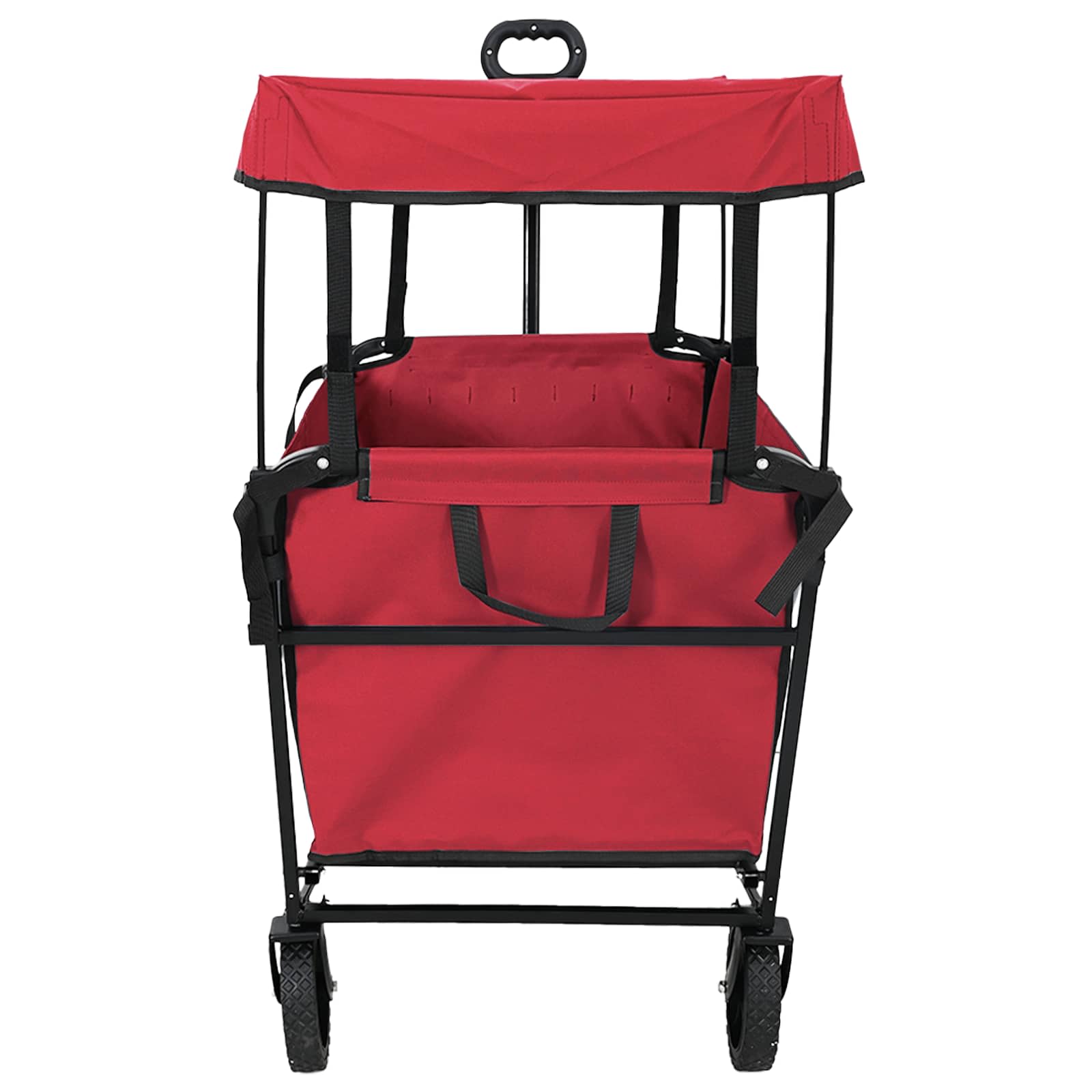 Vouwbare Handtrolley Rood 105 x 56.5 x 116 cm Oxford Stof is nu te koop bij PeponiXL, paradijselijk wonen!