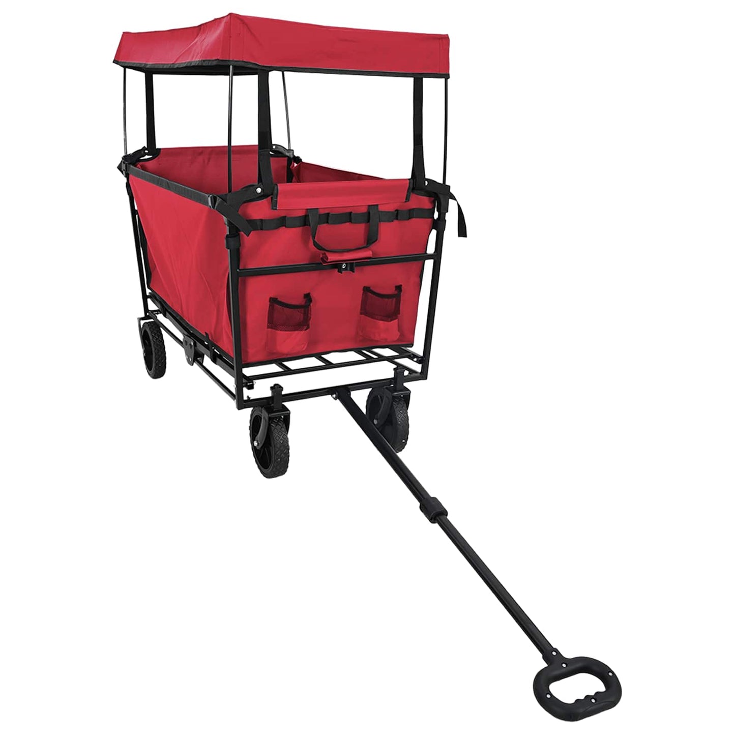 Vouwbare Handtrolley Rood 105 x 56.5 x 116 cm Oxford Stof is nu te koop bij PeponiXL, paradijselijk wonen!