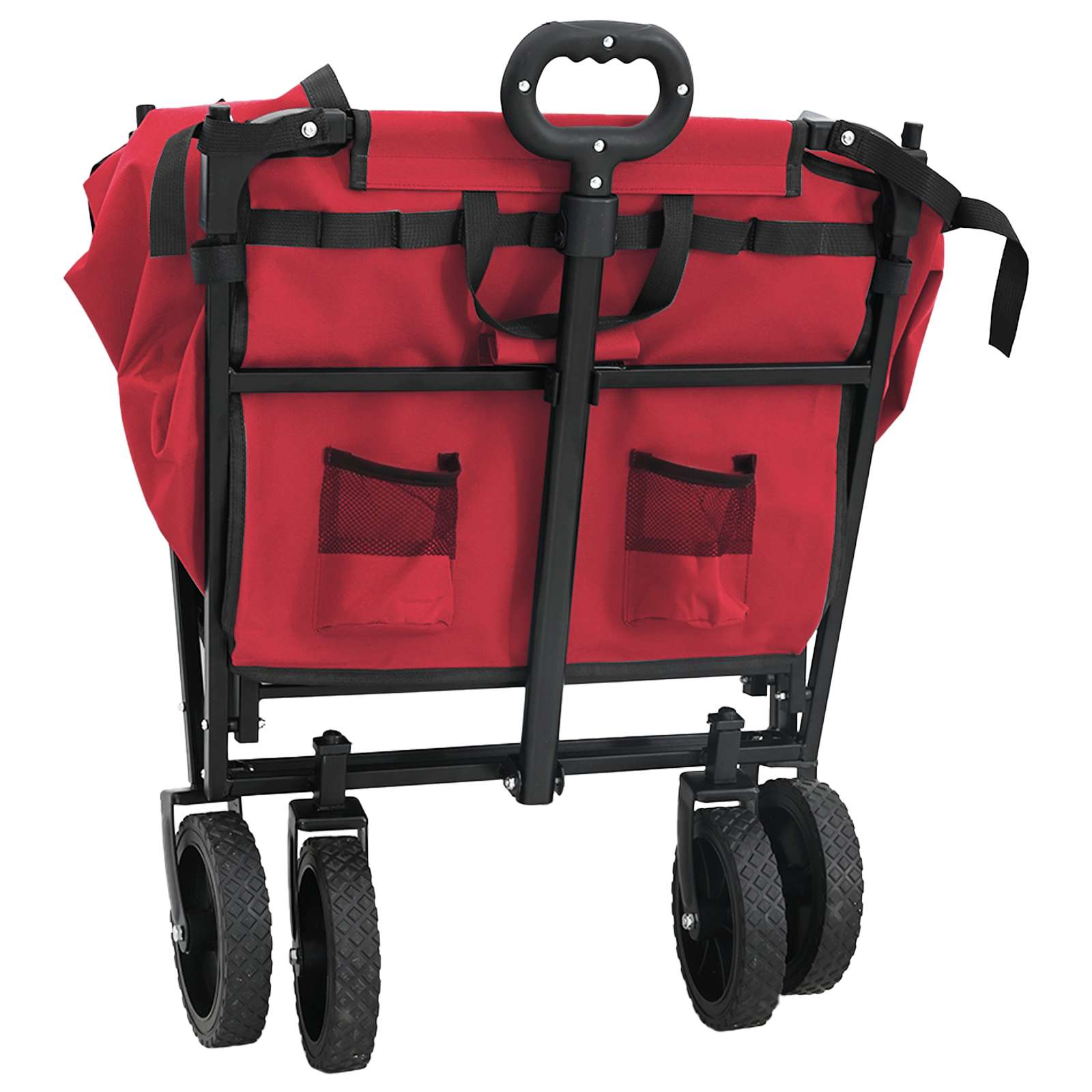 Vouwbare Handtrolley Rood 105 x 56.5 x 116 cm Oxford Stof is nu te koop bij PeponiXL, paradijselijk wonen!