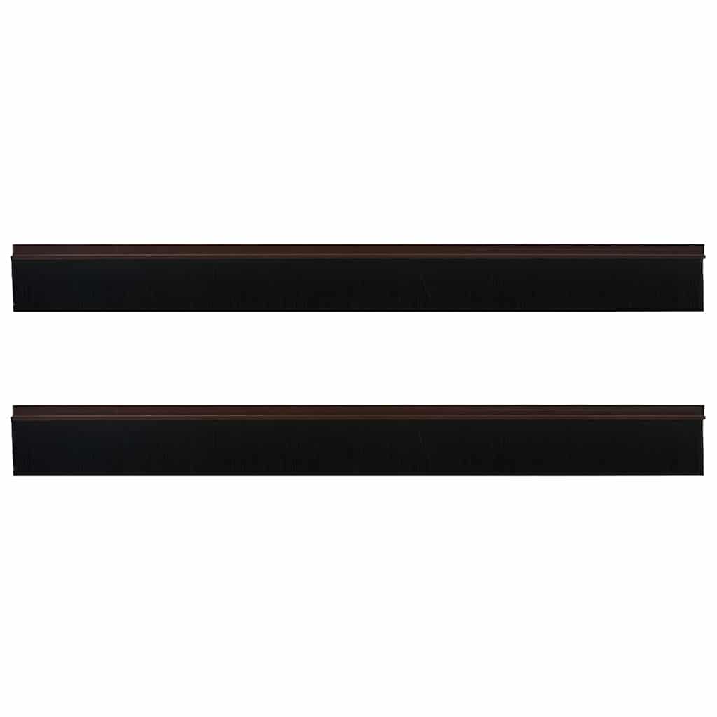 Zelfklevende Deurborstels 2 pcs Bruin 100 cm Aluminium Legering is nu te koop bij PeponiXL, paradijselijk wonen!