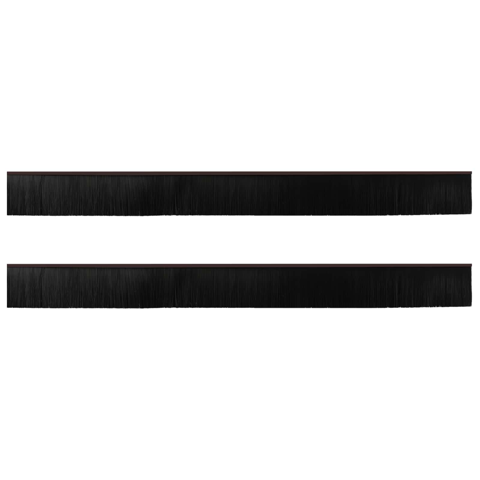 Zelfklevende Deurborstels 2 pcs Bruin 100 cm Aluminium Legering is nu te koop bij PeponiXL, paradijselijk wonen!