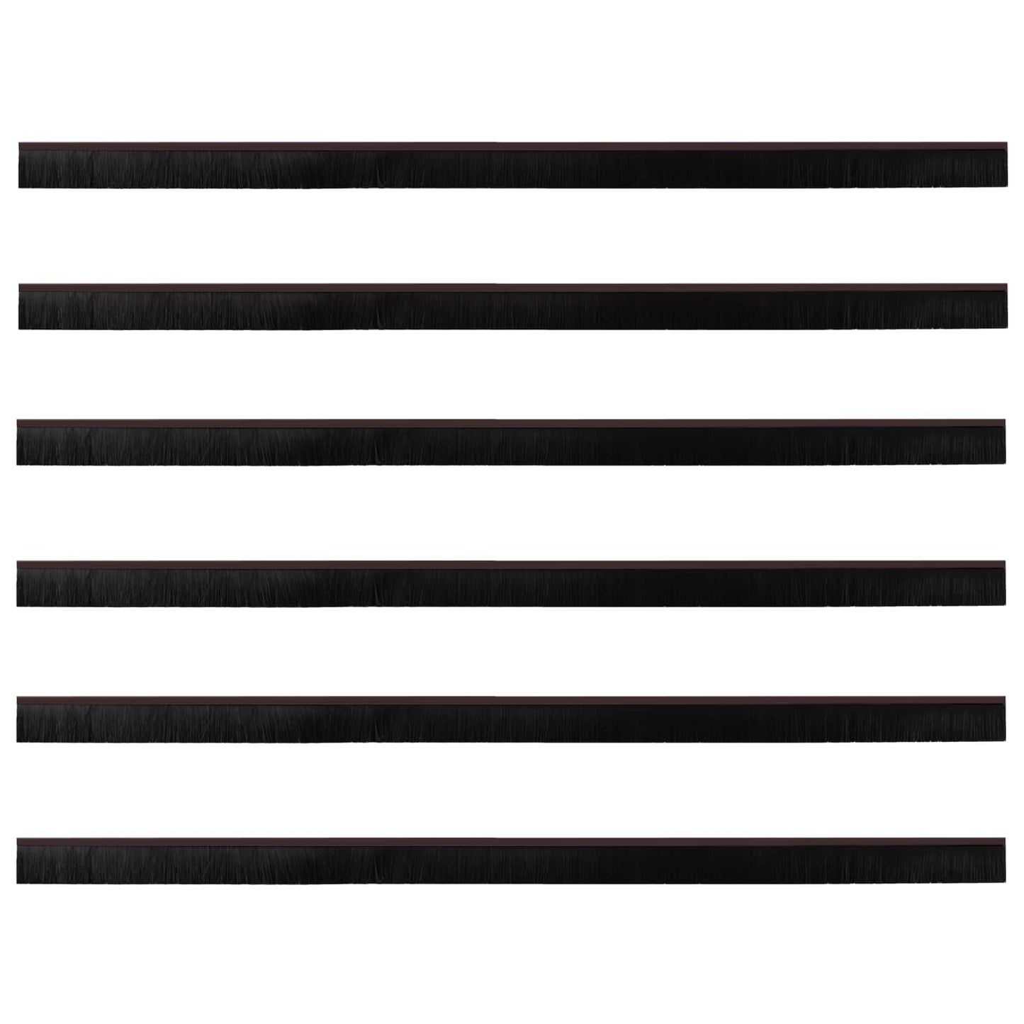 Zelfklevende Deurborstels 6 pcs Bruin 100 cm Aluminium Legering is nu te koop bij PeponiXL, paradijselijk wonen!