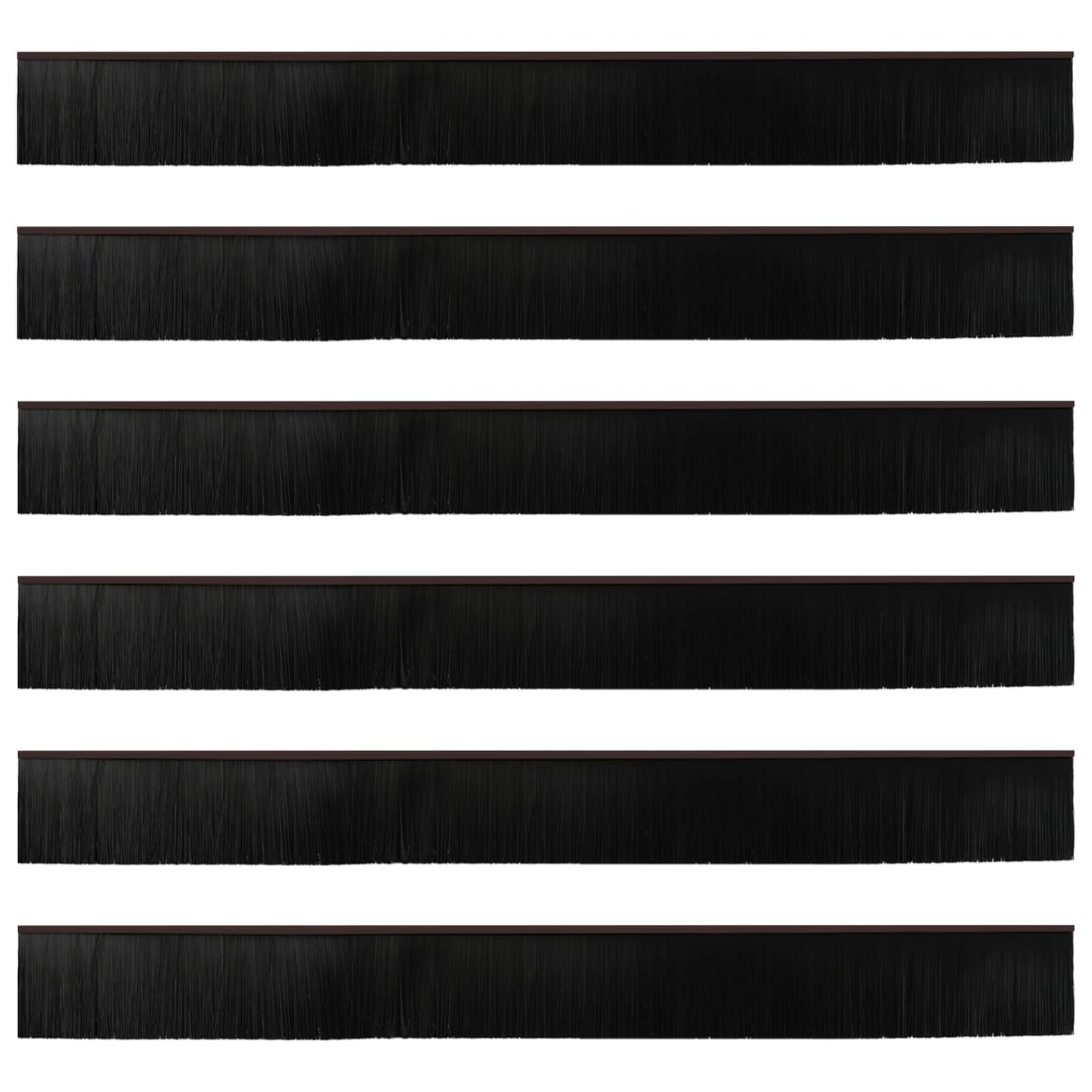 Zelfklevende Deurborstels 6 pcs Bruin 100 cm Aluminium Legering is nu te koop bij PeponiXL, paradijselijk wonen!