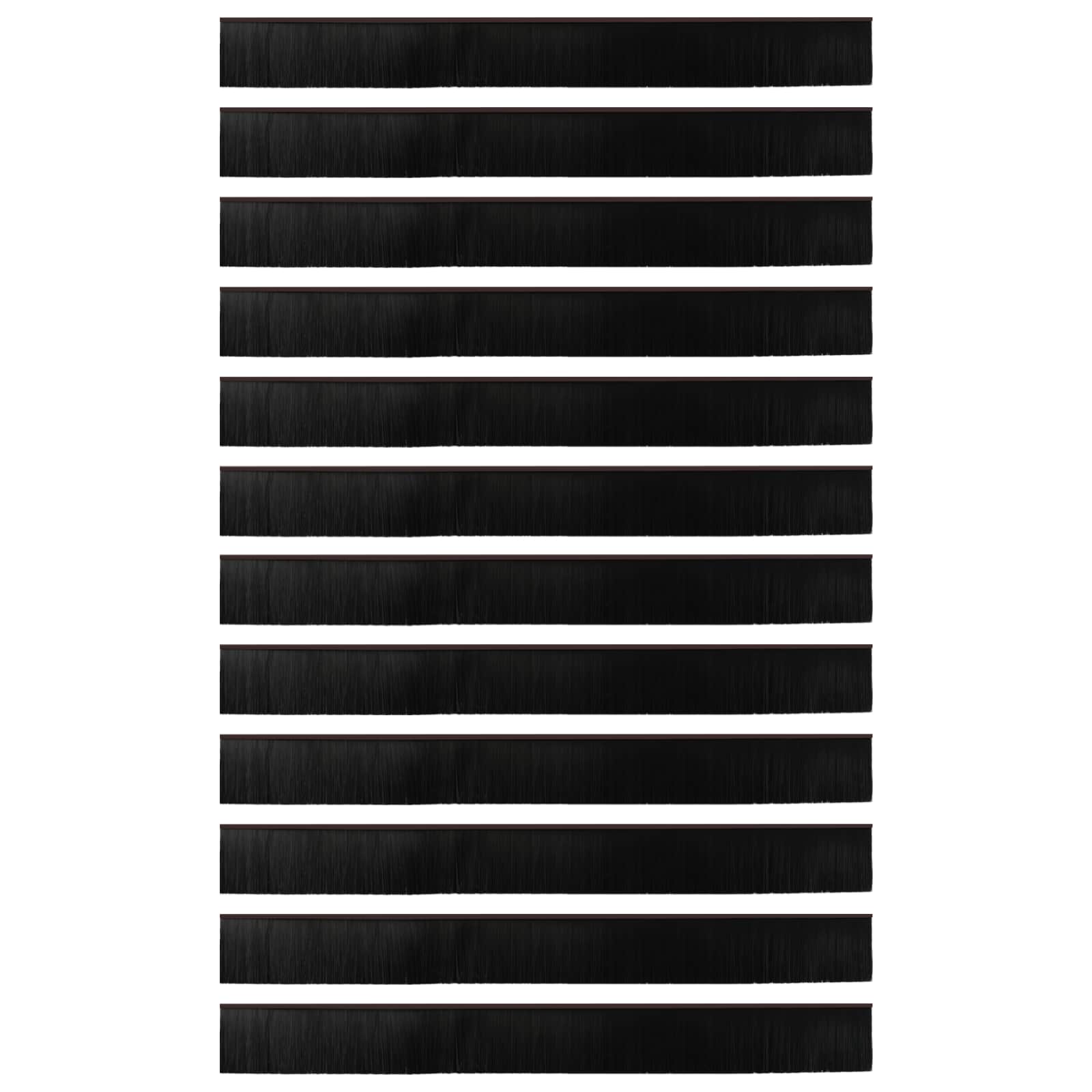 Zelfklevende Deurborstels 12 pcs Bruin 100 cm is nu te koop bij PeponiXL, paradijselijk wonen!