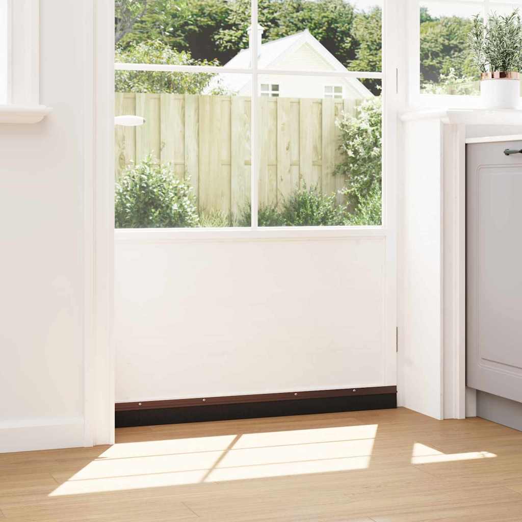 Schroefbare Deurborstelafsluitingen 6 pcs Bruin 100 cm is nu te koop bij PeponiXL, paradijselijk wonen!