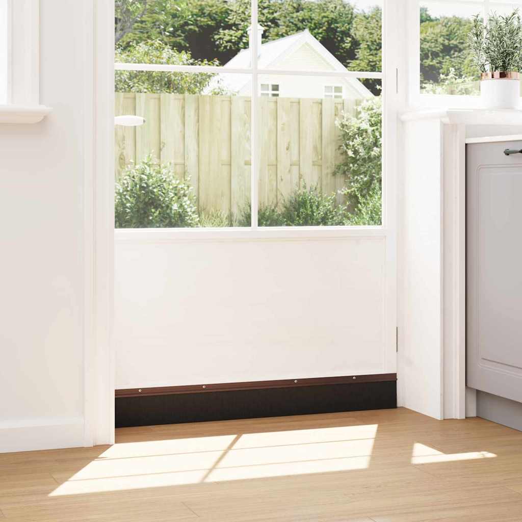 Schroefbare Deurborstelafsluitingen 6 pcs Bruin 100 cm is nu te koop bij PeponiXL, paradijselijk wonen!