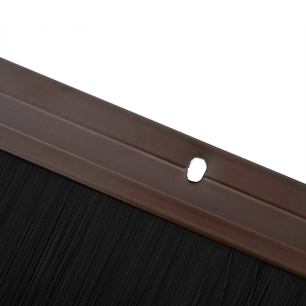 Schroefbare Deurborstelafsluitingen 12 pcs Bruin 100 cm is nu te koop bij PeponiXL, paradijselijk wonen!