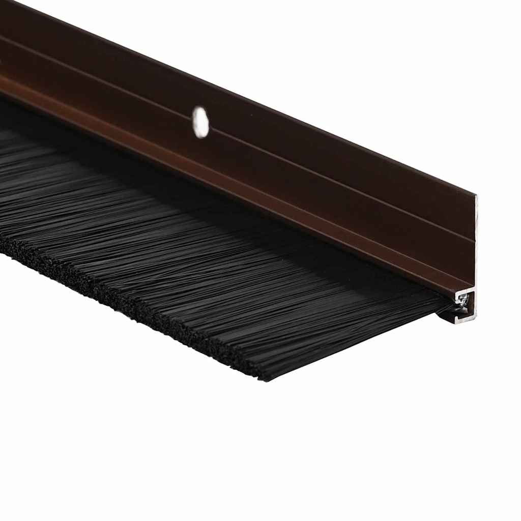 Schroefbare Deurborstelafsluitingen 2 pcs Bruin 100 cm is nu te koop bij PeponiXL, paradijselijk wonen!