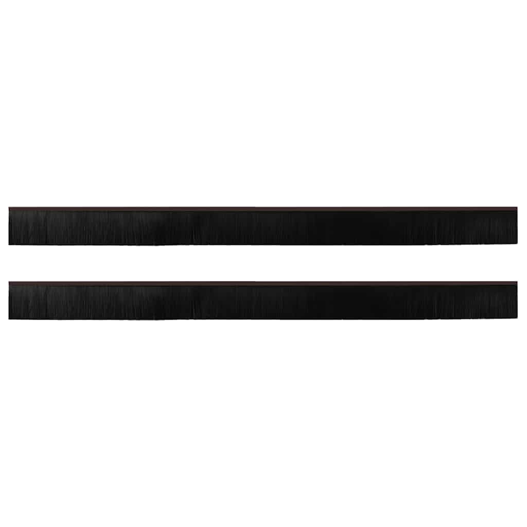 Schroefbare Deurborstelafsluitingen 2 pcs Bruin 100 cm is nu te koop bij PeponiXL, paradijselijk wonen!