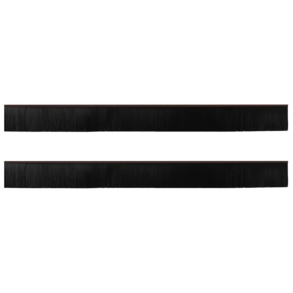 Schroefbare Deurborstelafsluitingen 2 pcs Bruin 100 cm is nu te koop bij PeponiXL, paradijselijk wonen!