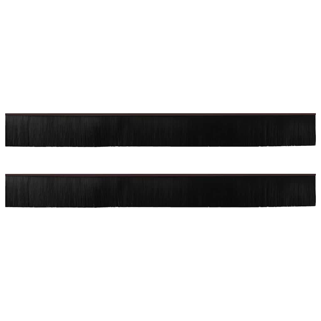 Schroefbare Deurborstelafsluitingen 2 pcs Bruin 100 cm is nu te koop bij PeponiXL, paradijselijk wonen!