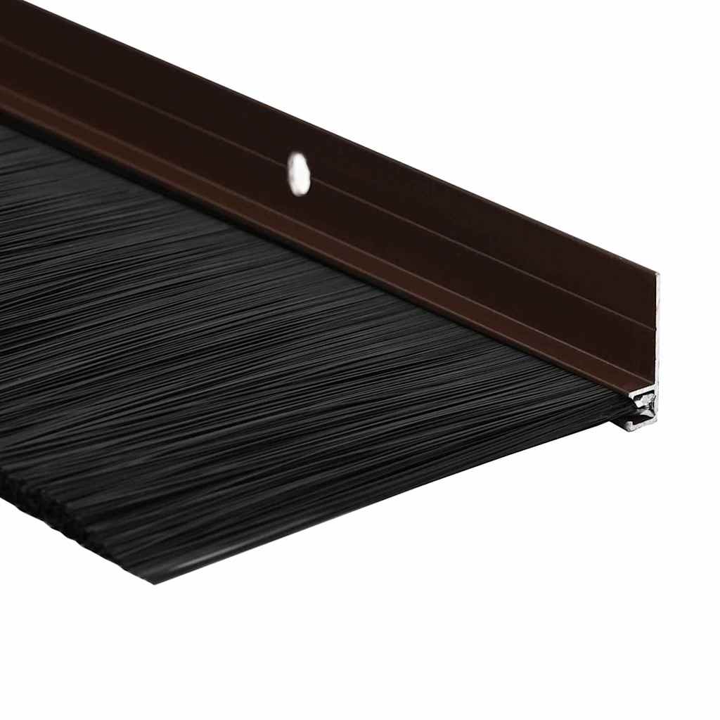 Schroefbare Deurborstelafsluitingen 12 pcs Bruin 100 cm is nu te koop bij PeponiXL, paradijselijk wonen!