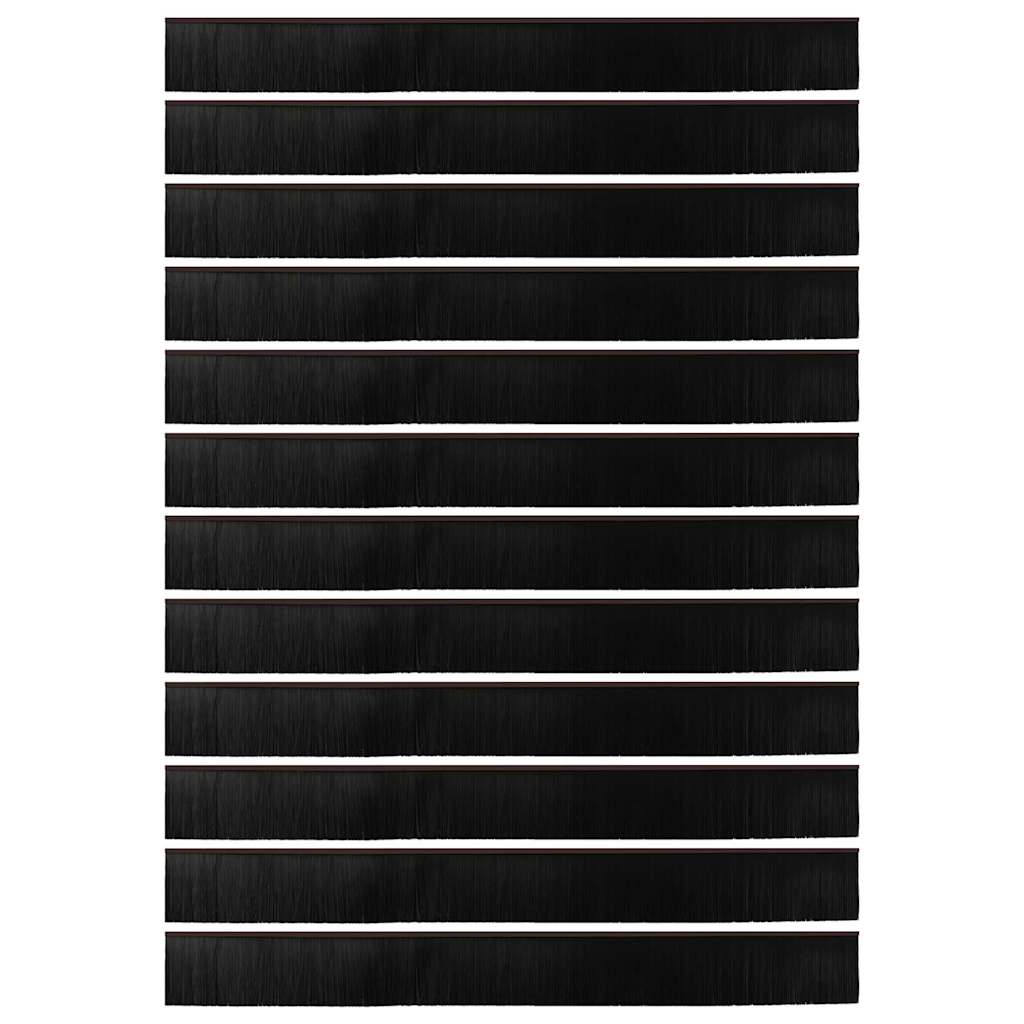 Schroefbare Deurborstelafsluitingen 12 pcs Bruin 100 cm is nu te koop bij PeponiXL, paradijselijk wonen!