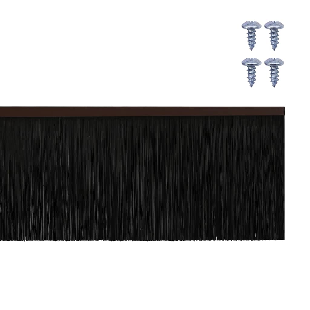Schroefbare Deurborstelafsluitingen 12 pcs Bruin 100 cm is nu te koop bij PeponiXL, paradijselijk wonen!