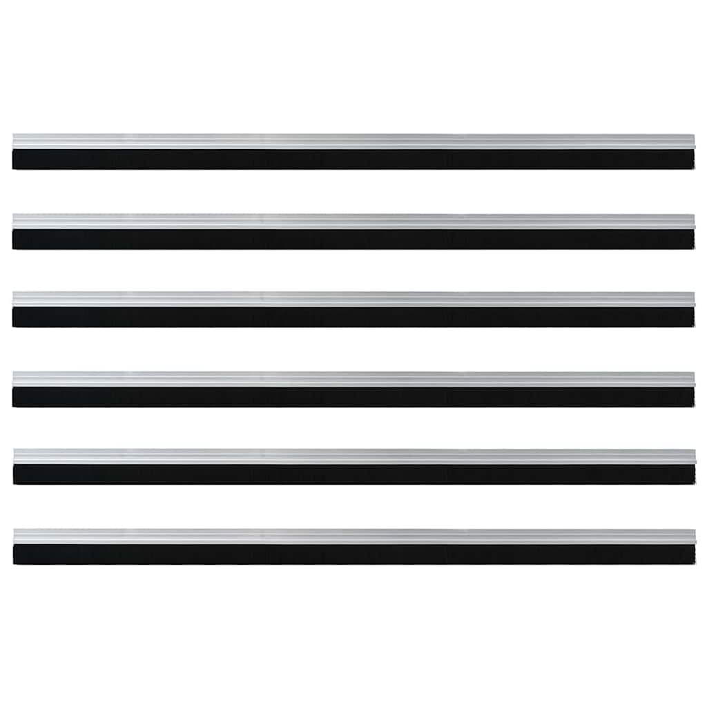 Zelfklevende Deurborstels 6 pcs Zilver 100 cm is nu te koop bij PeponiXL, paradijselijk wonen!