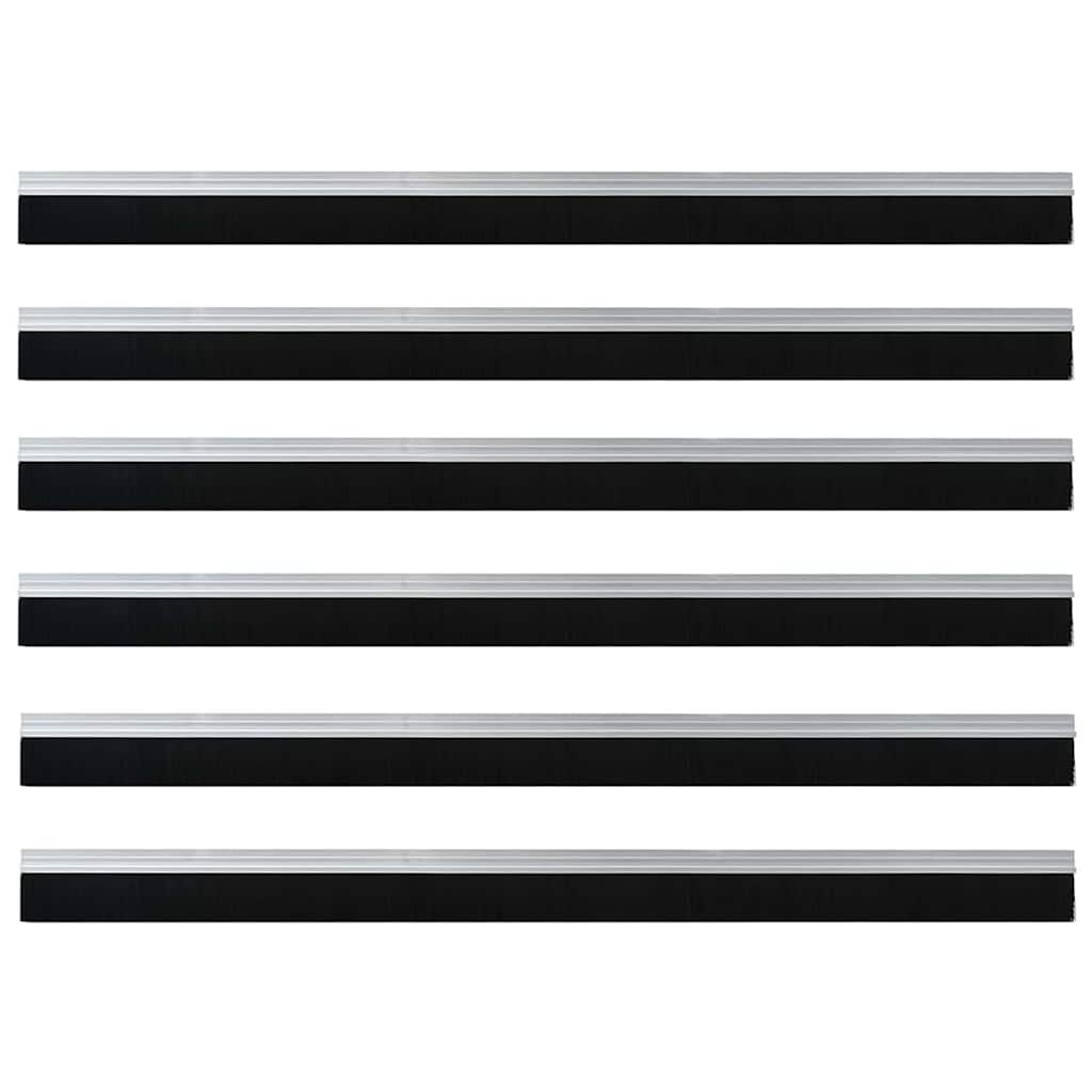Zelfklevende Deurborstels 6 pcs Zilver 100 cm is nu te koop bij PeponiXL, paradijselijk wonen!