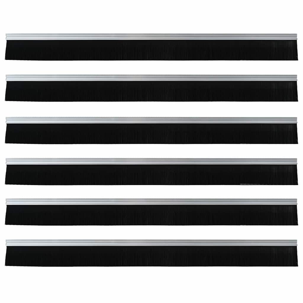 Zelfklevende Deurborstels 6 pcs Zilver 100 cm is nu te koop bij PeponiXL, paradijselijk wonen!