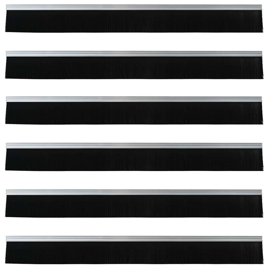 Zelfklevende Deurborstels 6 pcs Zilver 100 cm is nu te koop bij PeponiXL, paradijselijk wonen!