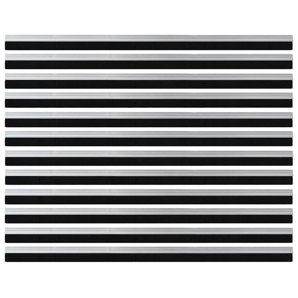 Zelfklevende Deurborstels 12 pcs Zilver 100 cm is nu te koop bij PeponiXL, paradijselijk wonen!