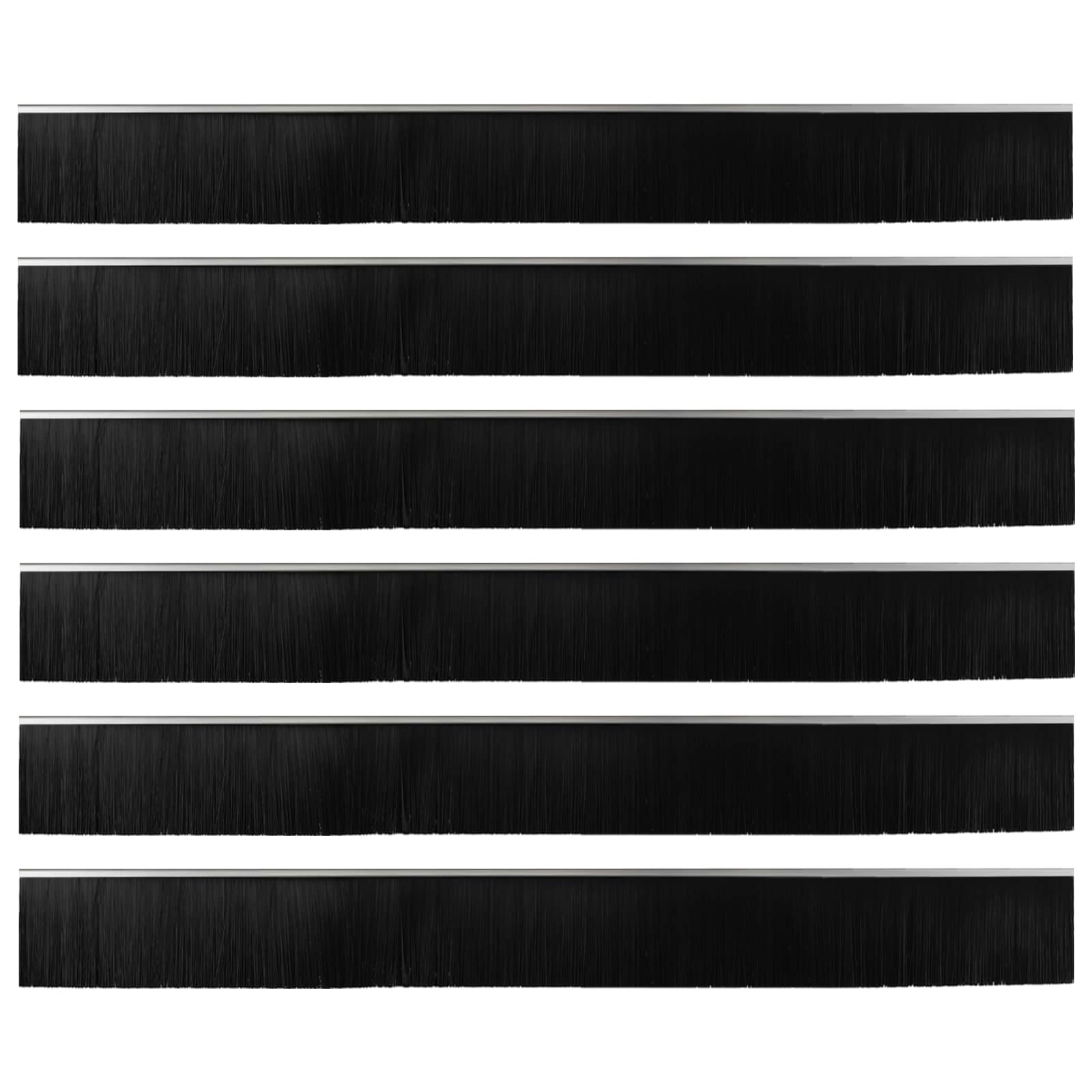 Zelfklevende Deurborstels 6 pcs Zilver 100 cm is nu te koop bij PeponiXL, paradijselijk wonen!