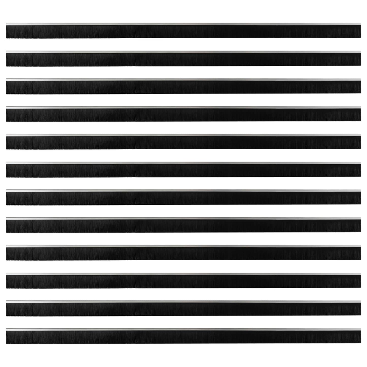 Zelfklevende Deurborstels 12 pcs Zilver 100 cm is nu te koop bij PeponiXL, paradijselijk wonen!