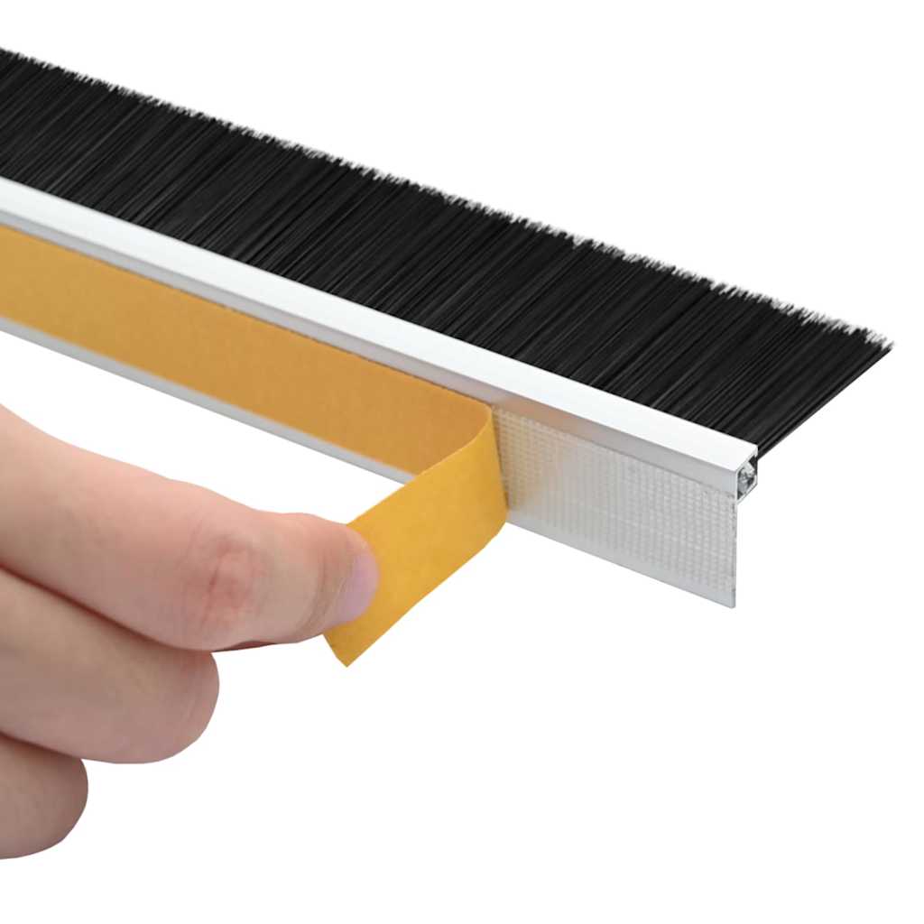 Zelfklevende Deurborstels 12 pcs Zilver 100 cm is nu te koop bij PeponiXL, paradijselijk wonen!