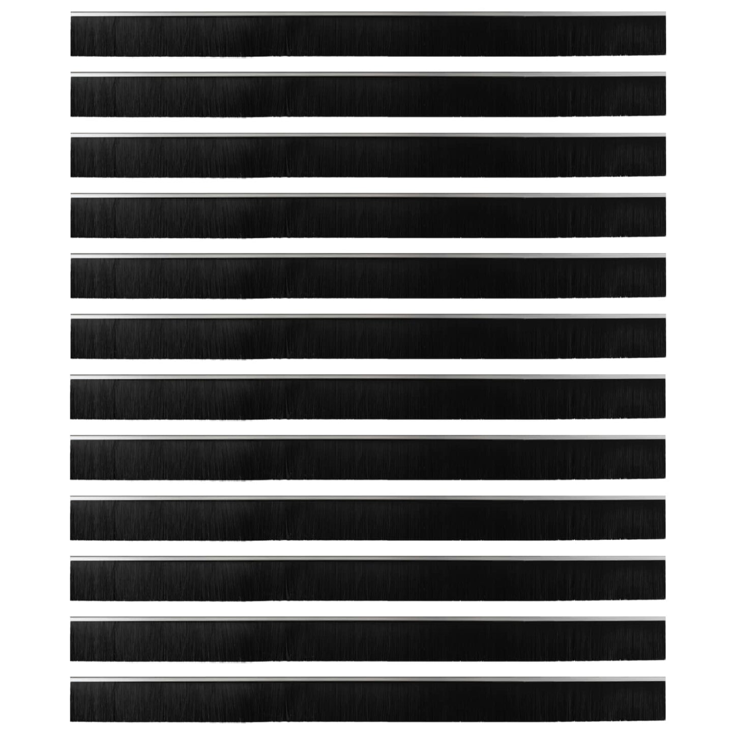 Zelfklevende Deurborstels 12 pcs Zilver 100 cm is nu te koop bij PeponiXL, paradijselijk wonen!