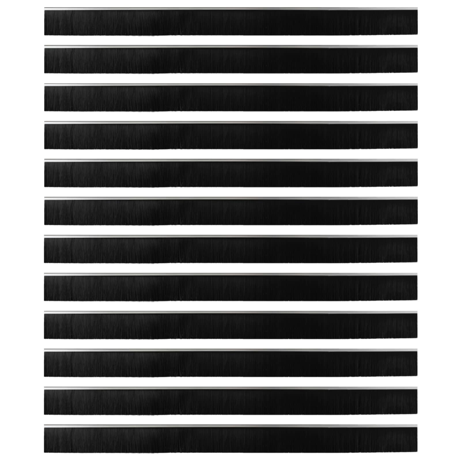 Zelfklevende Deurborstels 12 pcs Zilver 100 cm is nu te koop bij PeponiXL, paradijselijk wonen!