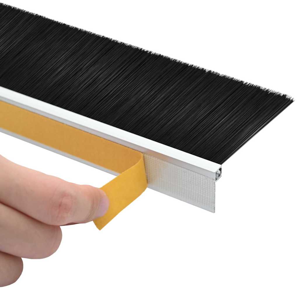 Zelfklevende Deurborstels 12 pcs Zilver 100 cm is nu te koop bij PeponiXL, paradijselijk wonen!