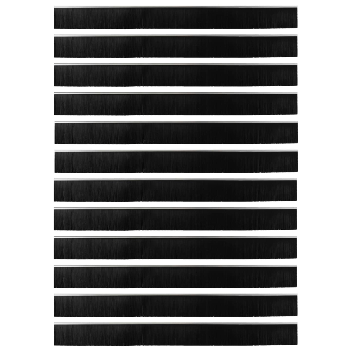 Zelfklevende Deurborstels 12 pcs Zilver 100 cm is nu te koop bij PeponiXL, paradijselijk wonen!