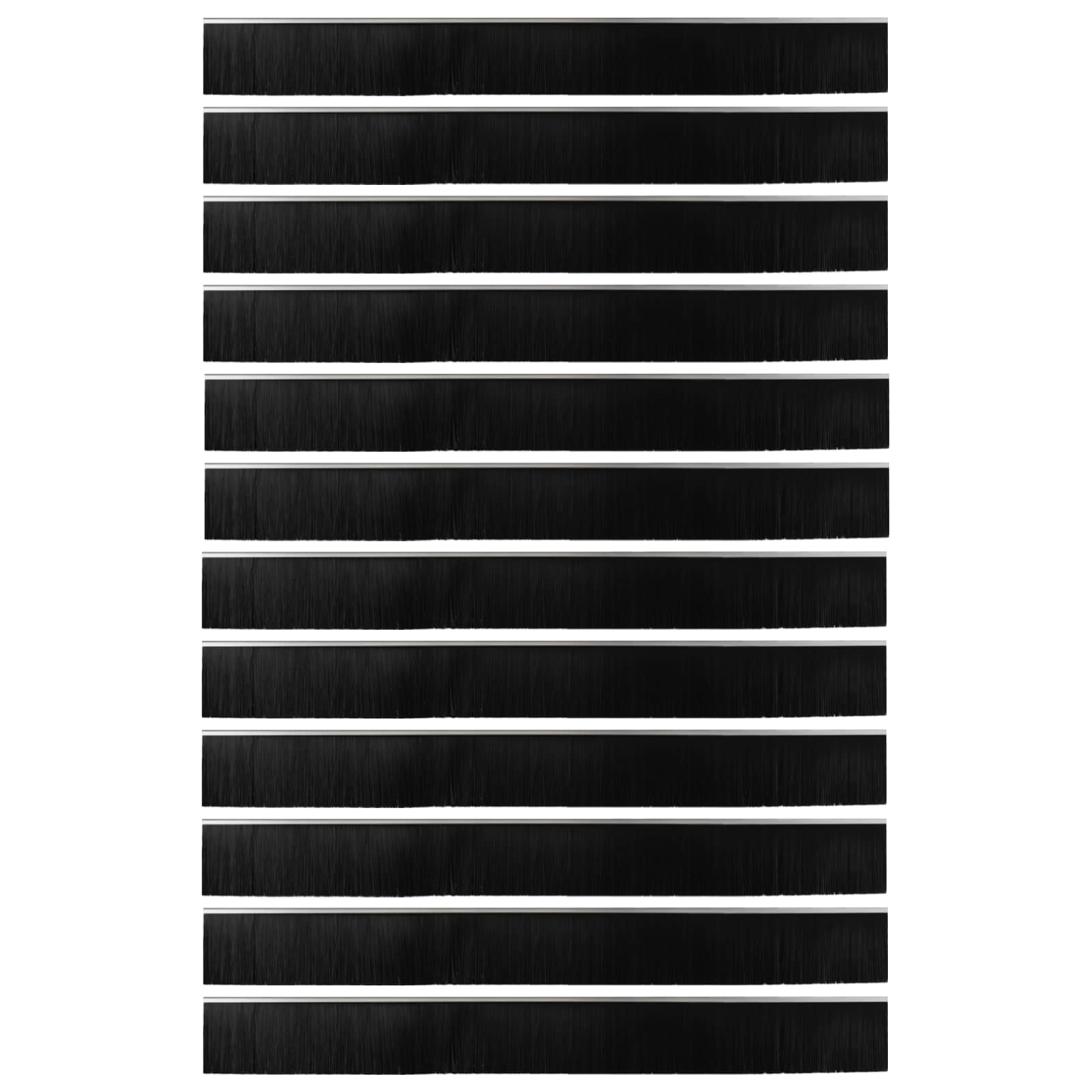 Zelfklevende Deurborstels 12 pcs Zilver 100 cm is nu te koop bij PeponiXL, paradijselijk wonen!