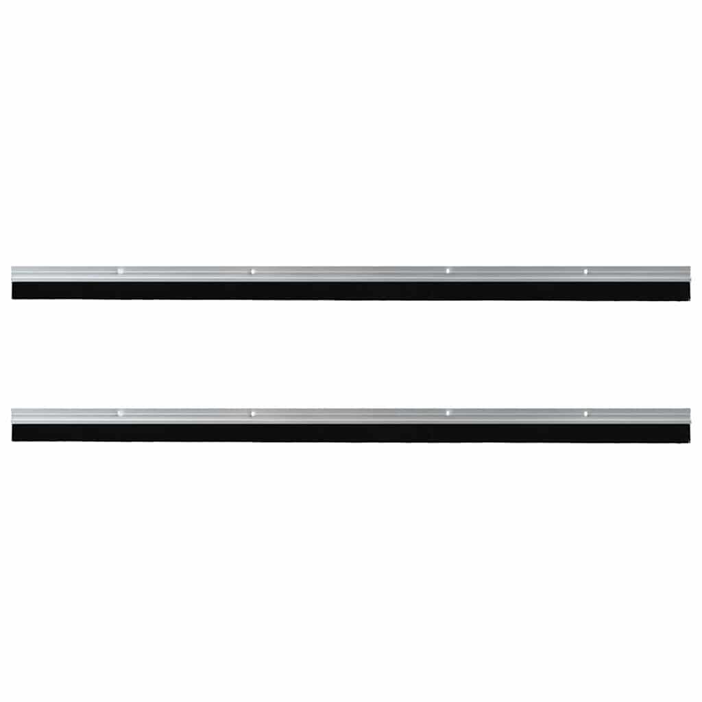 Schroefbare Deurborstelafsluitingen 2 pcs Zilver 100 cm is nu te koop bij PeponiXL, paradijselijk wonen!