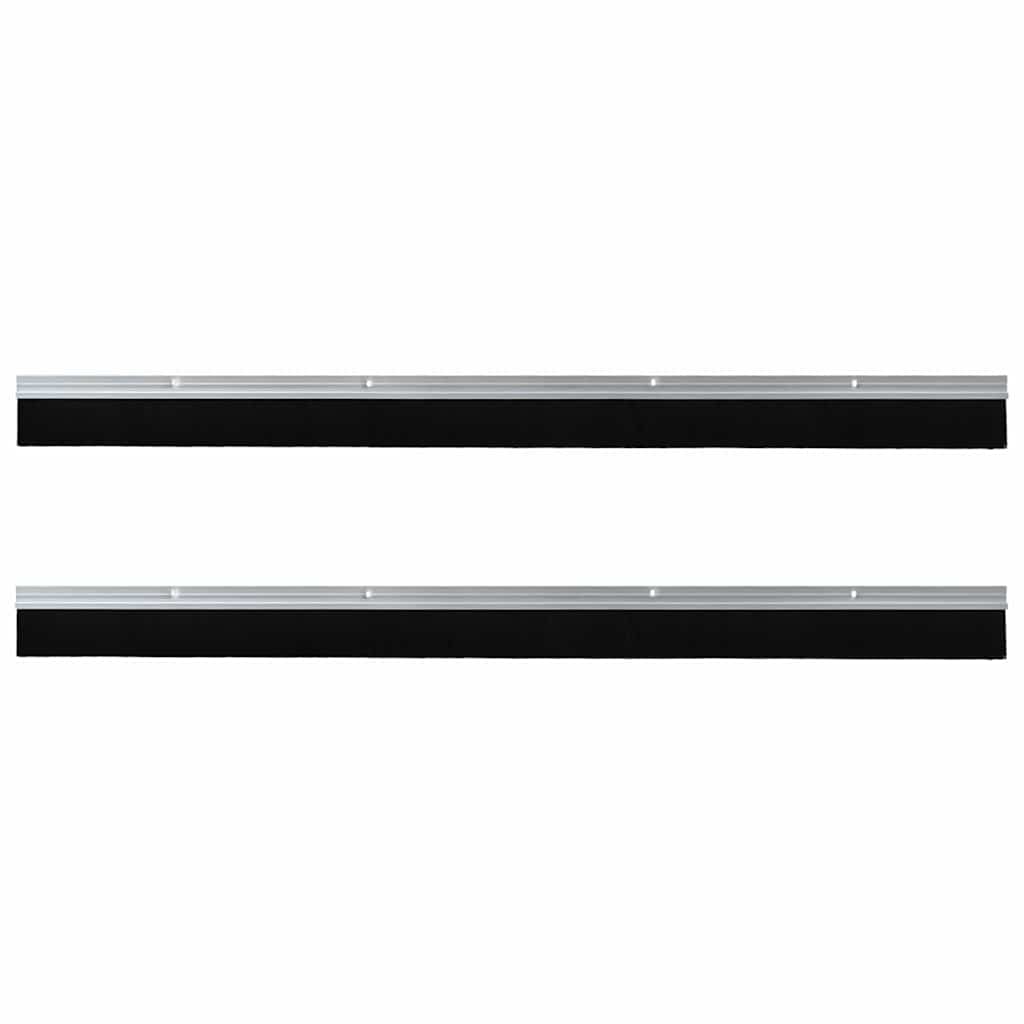 Schroefbare Deurborstelafsluitingen 2 pcs Zilver 100 cm is nu te koop bij PeponiXL, paradijselijk wonen!
