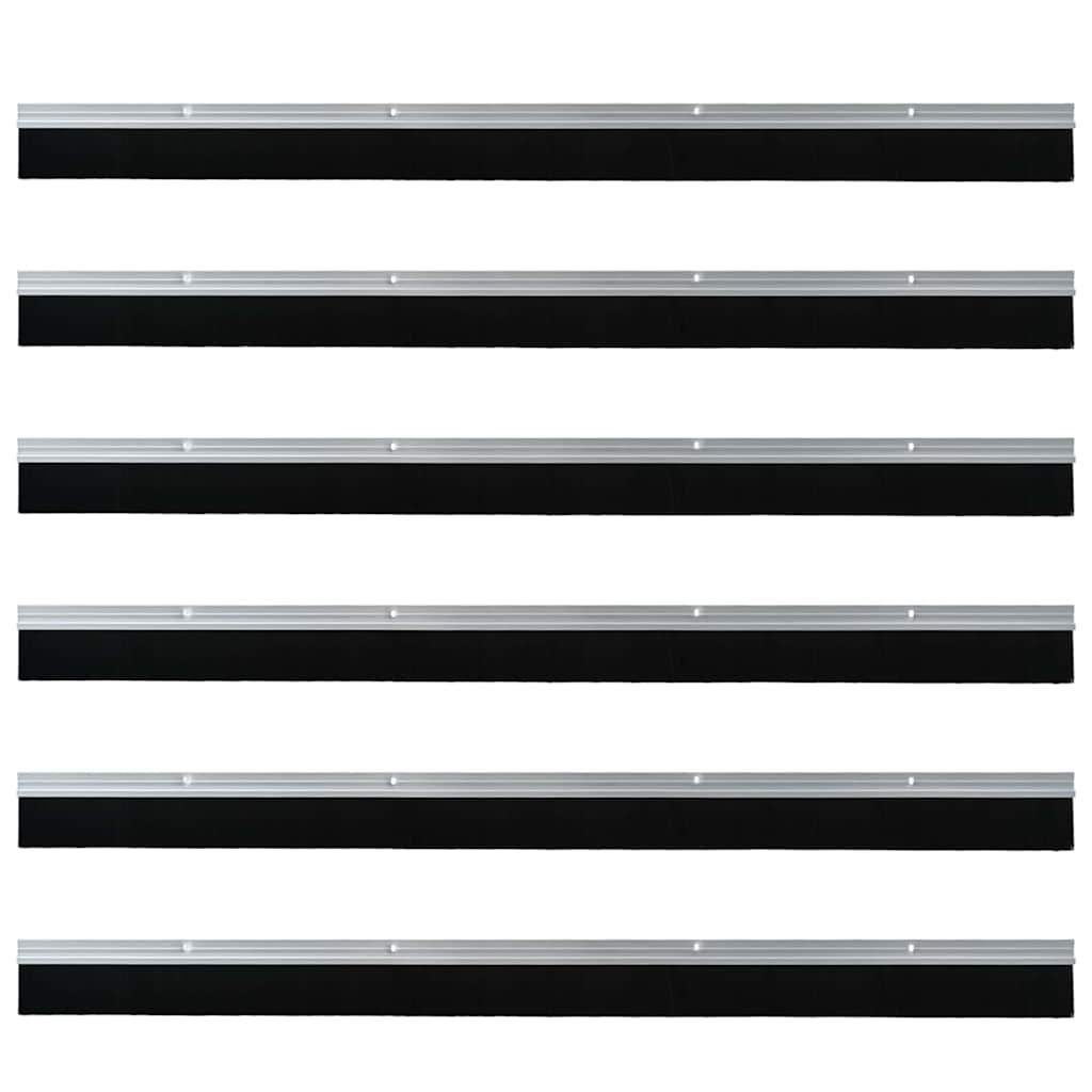 Schroefbare Deurborstelafsluitingen 6 pcs Zilver 100 cm is nu te koop bij PeponiXL, paradijselijk wonen!