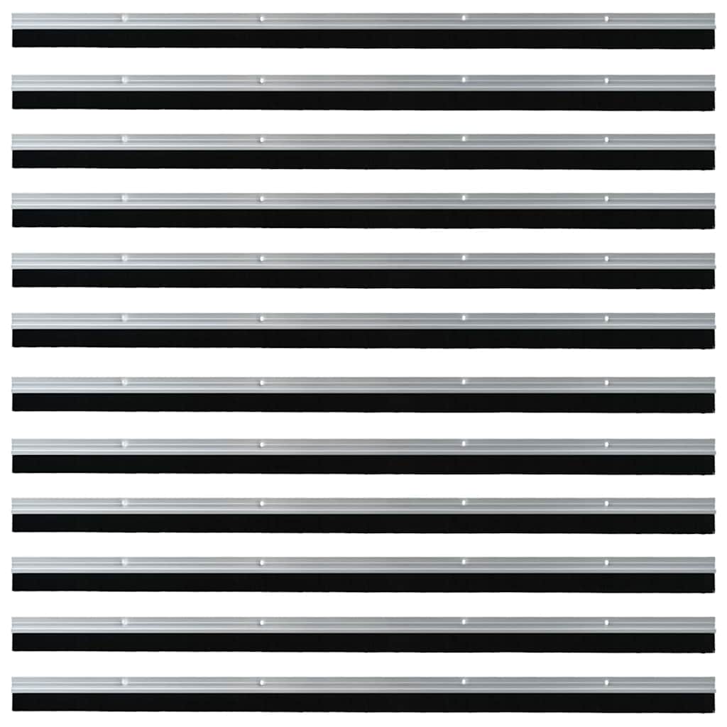 Schroefbare Deurborstelafsluitingen 12 pcs Zilver 100 cm is nu te koop bij PeponiXL, paradijselijk wonen!