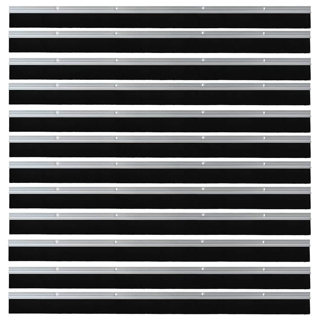 Schroefbare Deurborstelafsluitingen 12 pcs Zilver 100 cm is nu te koop bij PeponiXL, paradijselijk wonen!
