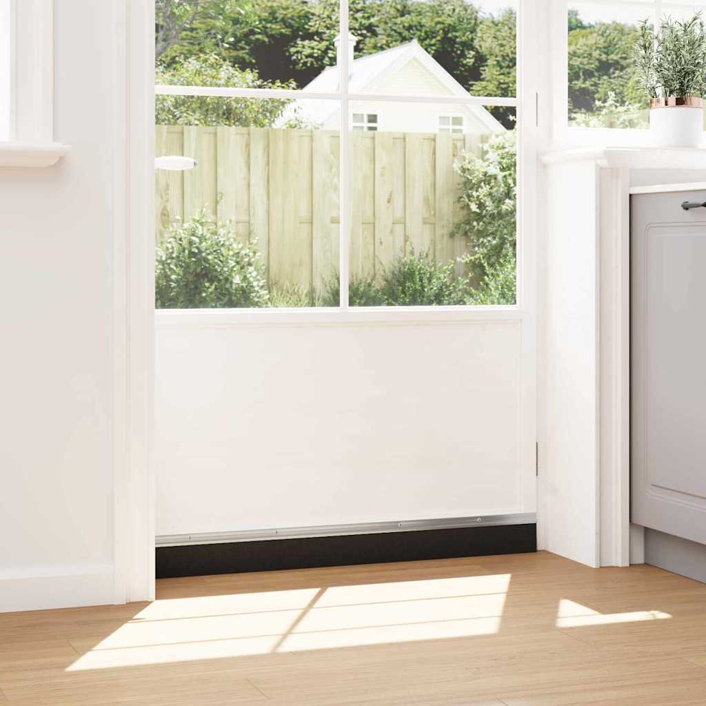 Schroefbare Deurborstelafsluitingen 12 pcs Zilver 100 cm is nu te koop bij PeponiXL, paradijselijk wonen!