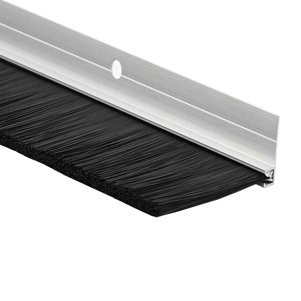 Schroefbare Deurborstelafsluitingen 2 pcs Zilver 100 cm is nu te koop bij PeponiXL, paradijselijk wonen!