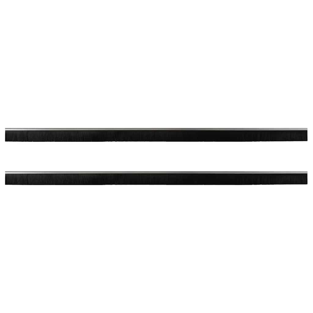 Schroefbare Deurborstelafsluitingen 2 pcs Zilver 100 cm is nu te koop bij PeponiXL, paradijselijk wonen!