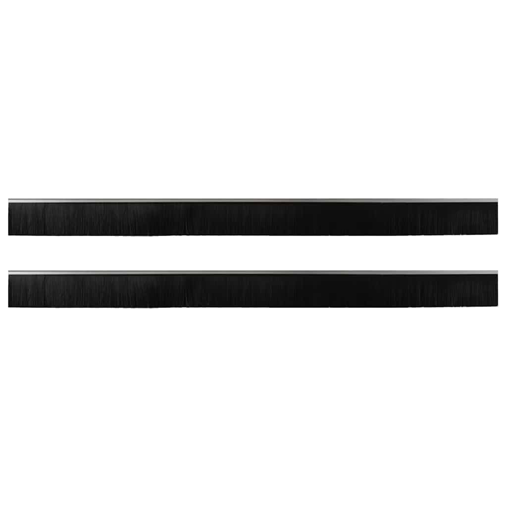 Schroefbare Deurborstelafsluitingen 2 pcs Zilver 100 cm is nu te koop bij PeponiXL, paradijselijk wonen!